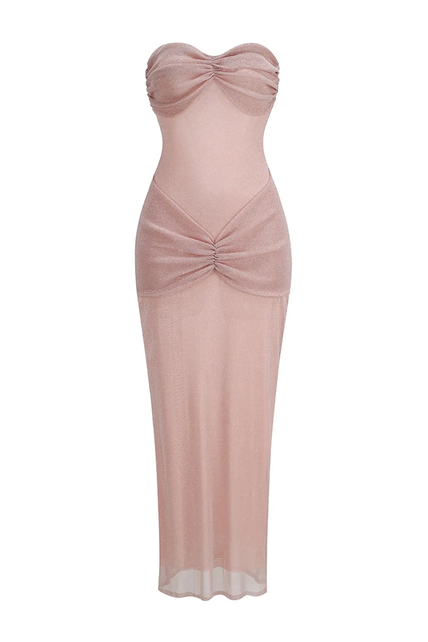 Tahoe Off Shoulder Maxi Dress In Pink