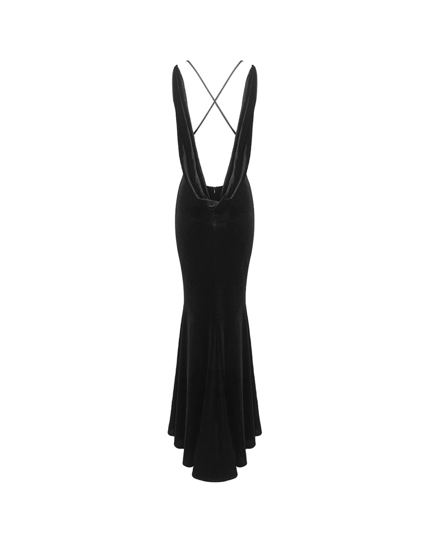 Lieda Gold 3D Flower Bodycon Maxi Dress In Black