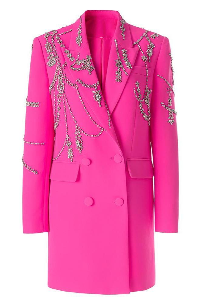Exon Crystal Blazer Mini Dress