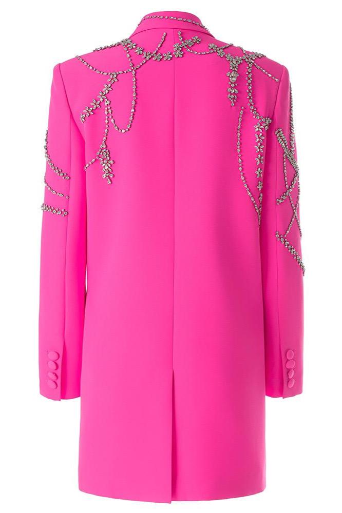 Exon Crystal Blazer Mini Dress