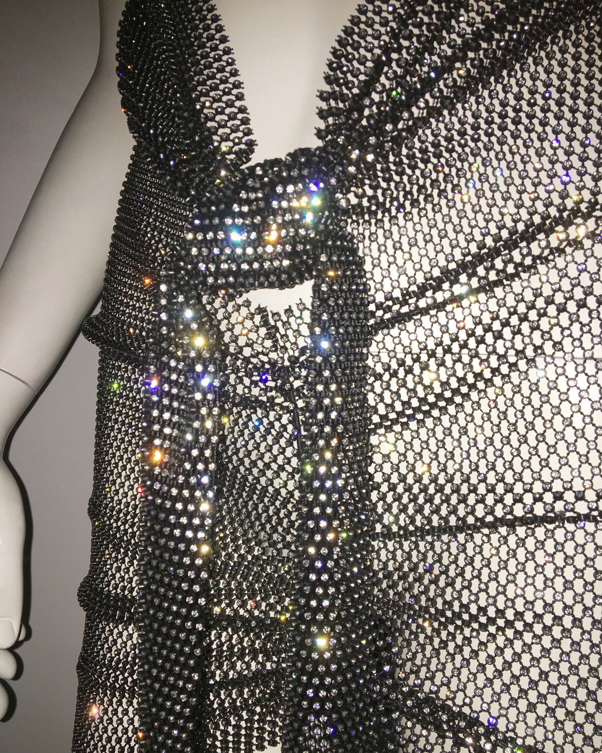Serena Cutout Chainmail Mini Dress