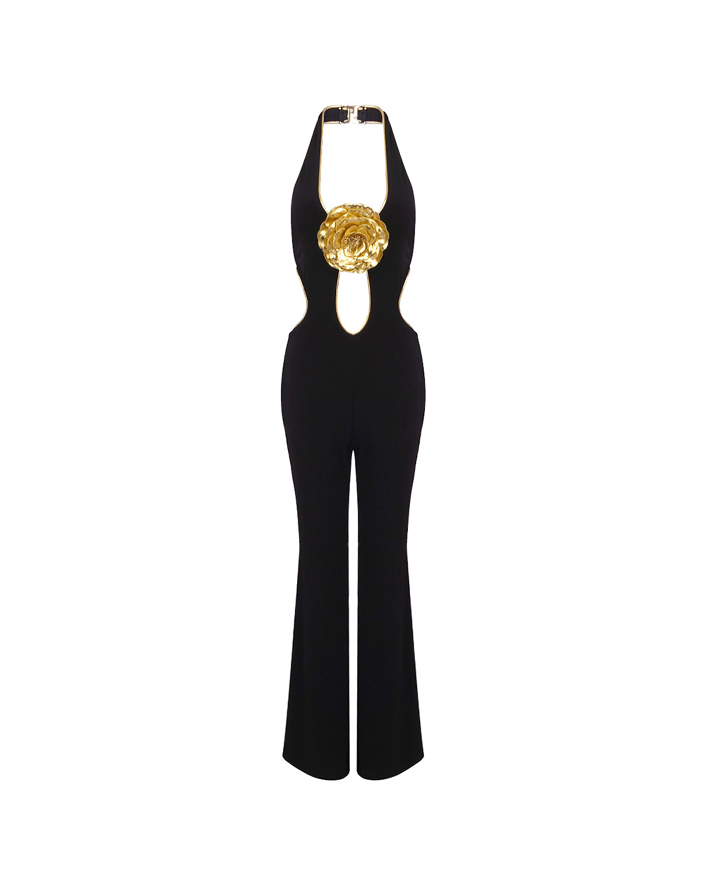 Kanako Floral Sleeveless Backless Jumpsuit
