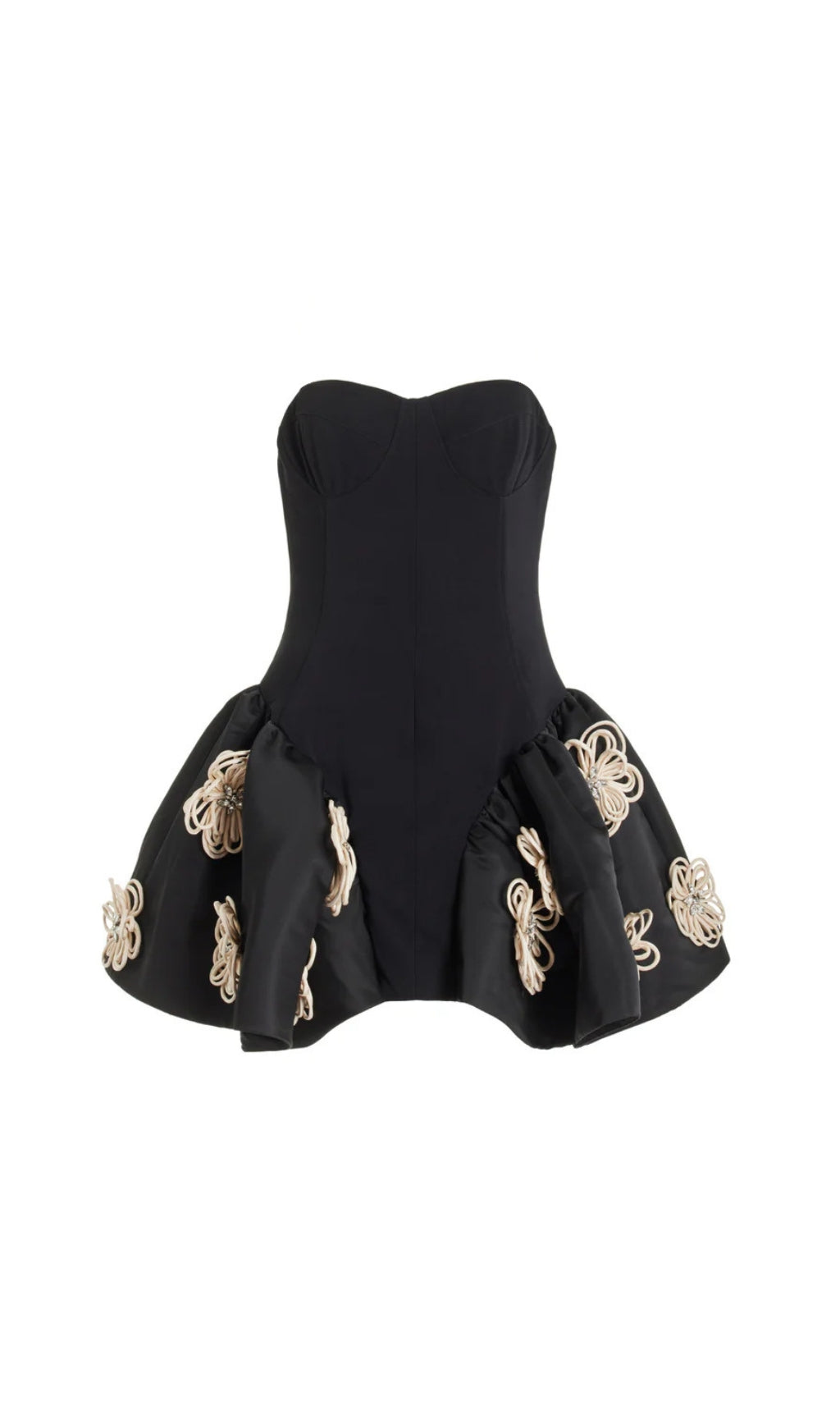 ARENDA FLOWER MINI BANDAGE DRESS-Fashionslee