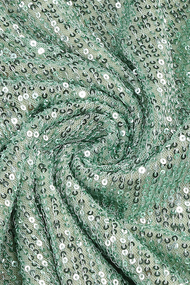 Barron Halter Sequin Embellished Maxi Dress In Green