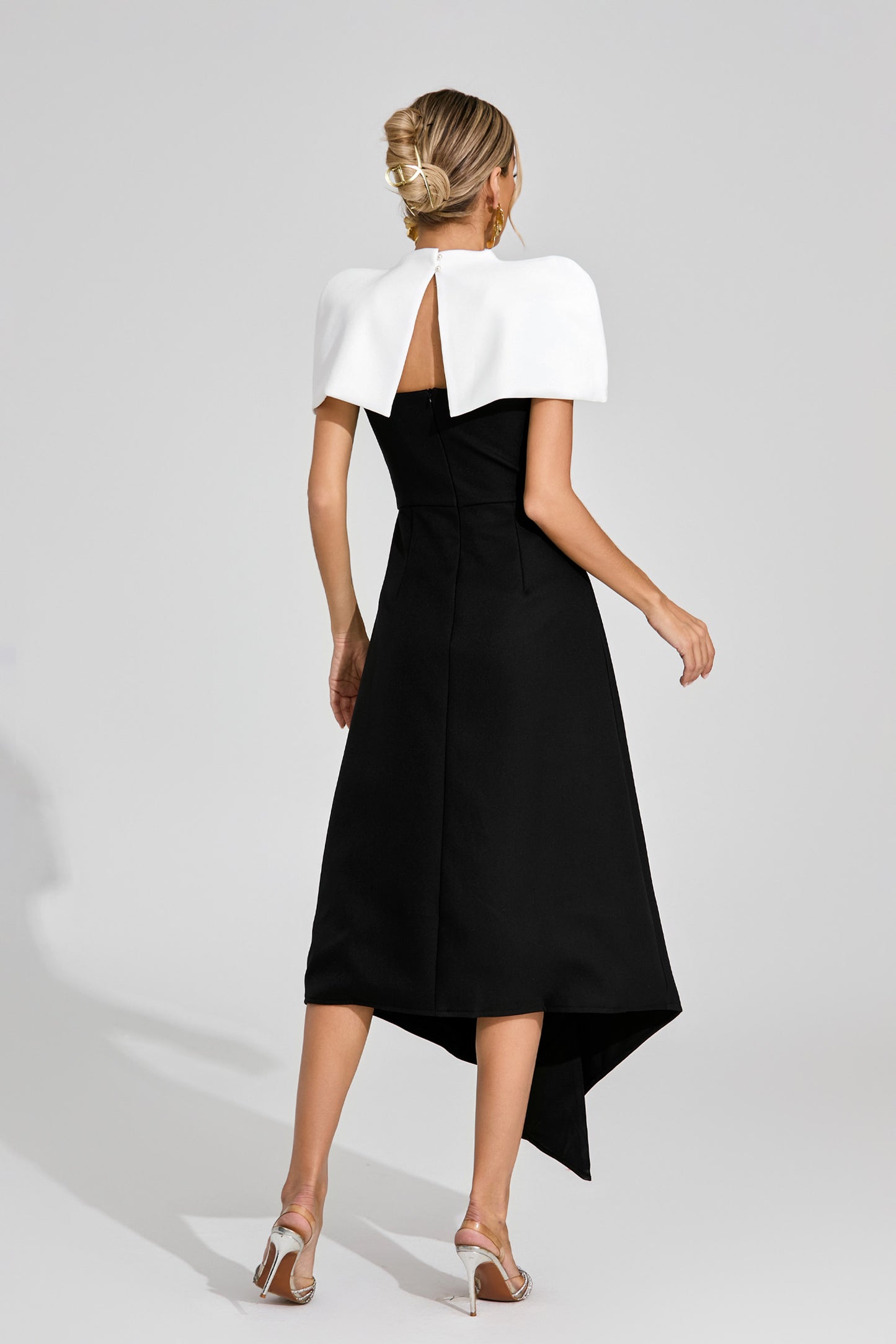 Dorvak Slip Maxi Dress In Black