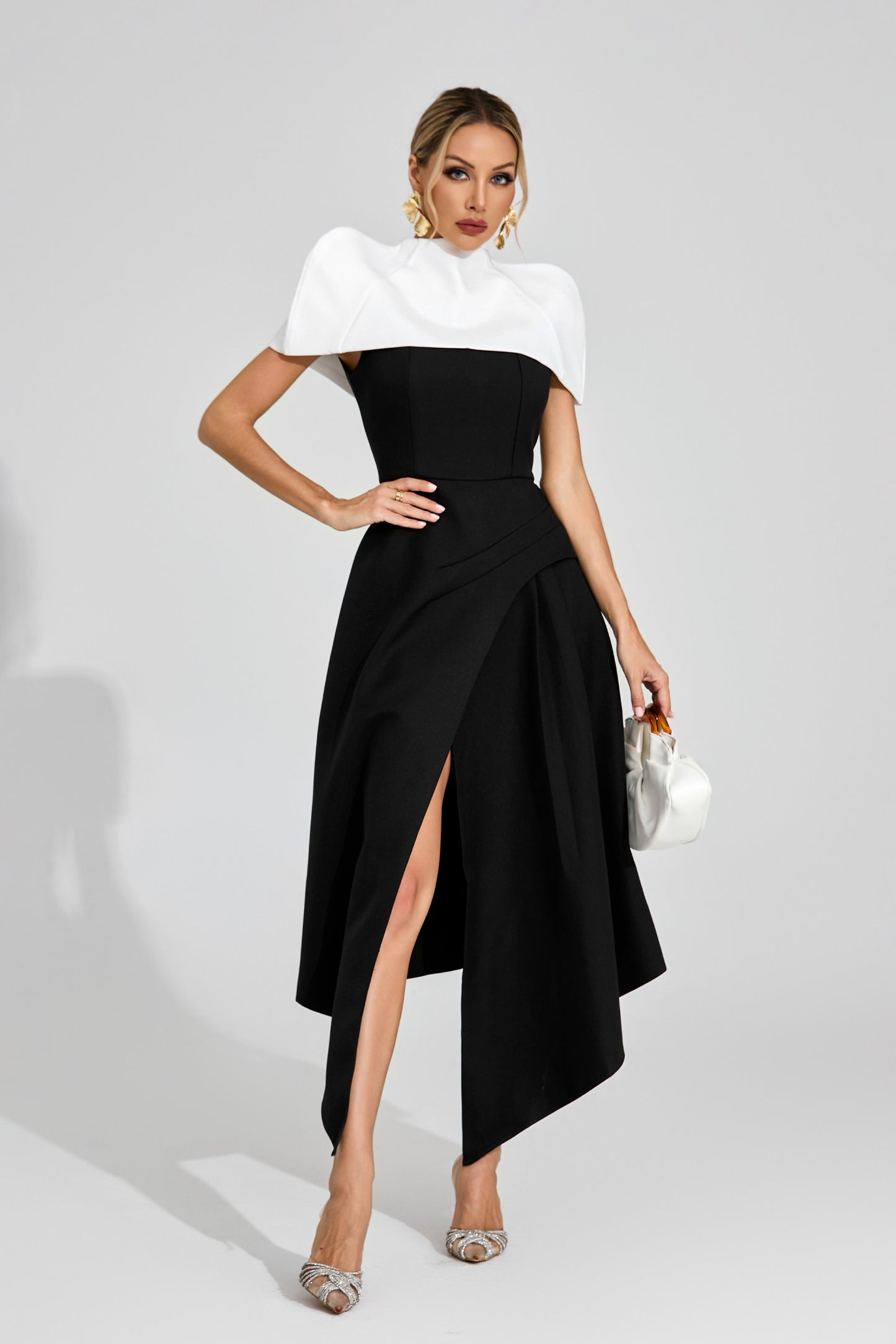 Dorvak Slip Maxi Dress In Black