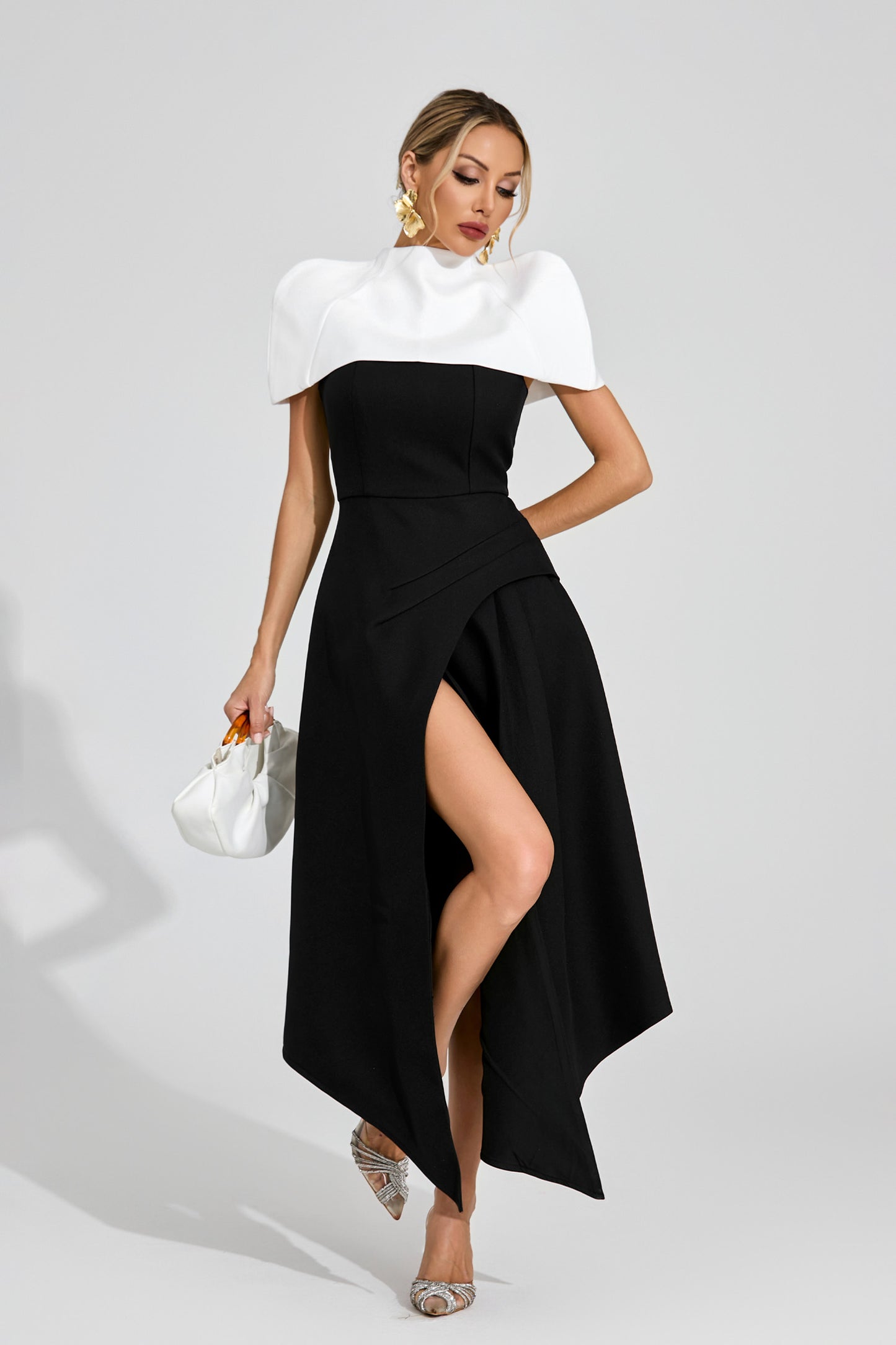 Dorvak Slip Maxi Dress In Black