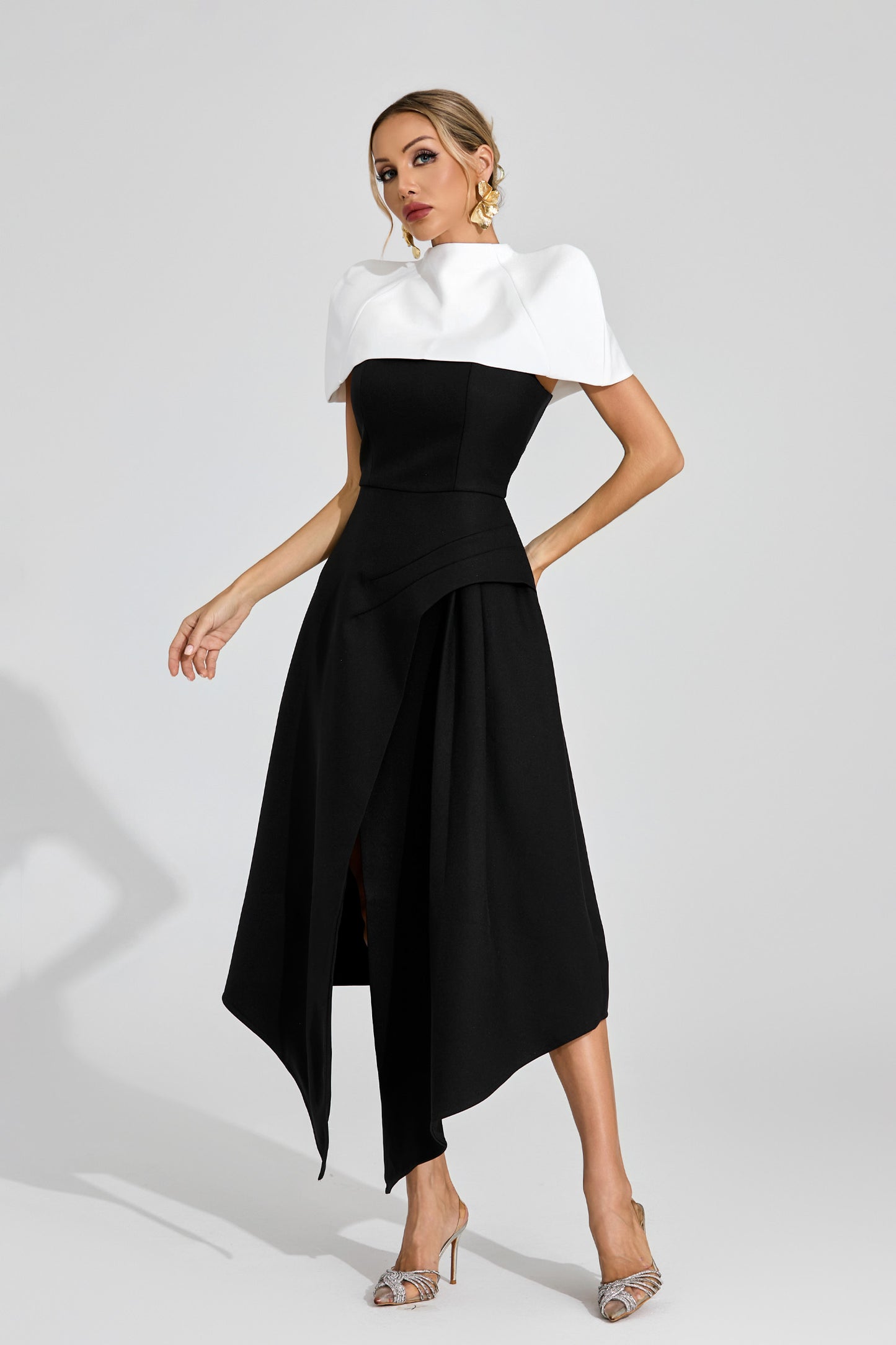 Dorvak Slip Maxi Dress In Black
