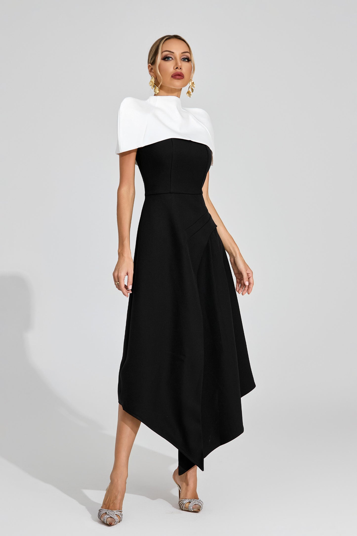 Dorvak Slip Maxi Dress In Black