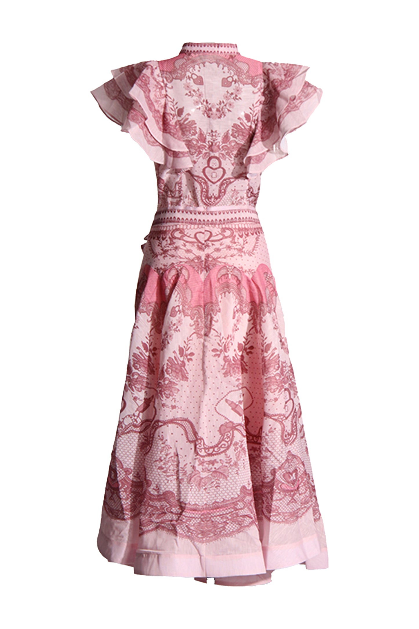 Brysta Flower Printed Set In Pink