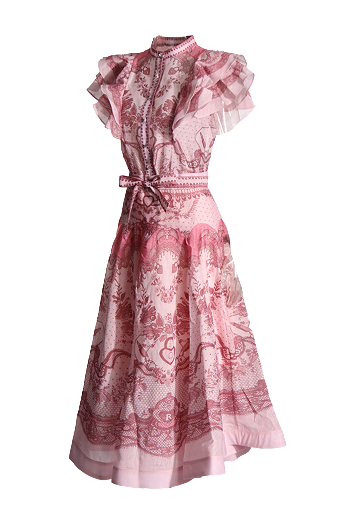 Brysta Flower Printed Set In Pink