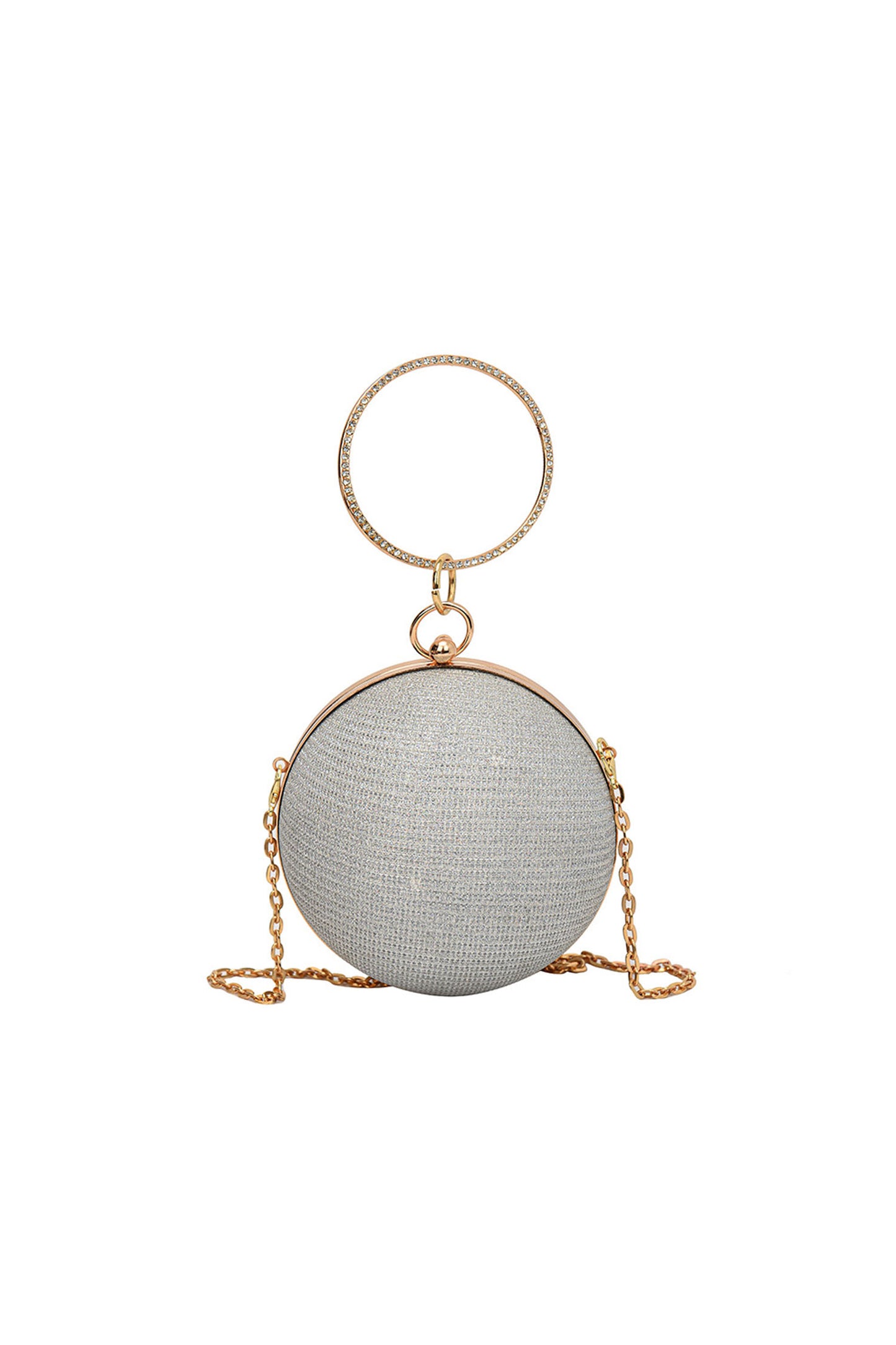 Maldor Silver Round Ball Bag