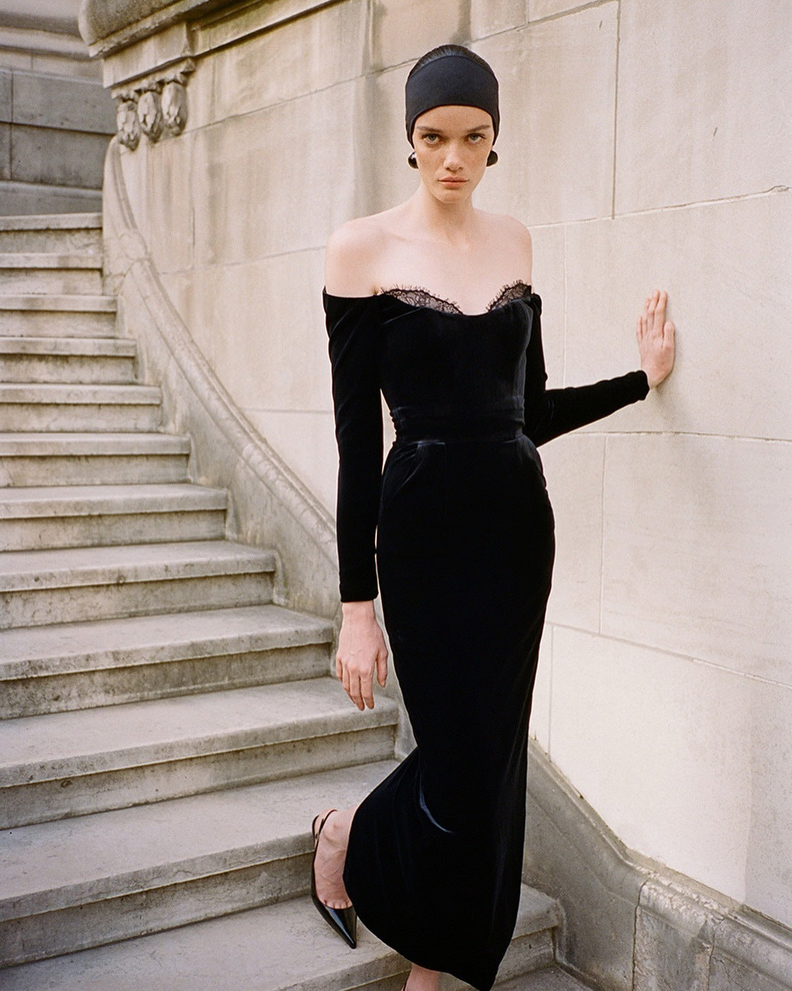 Kahlo Lace And Velvet Maxi Dress