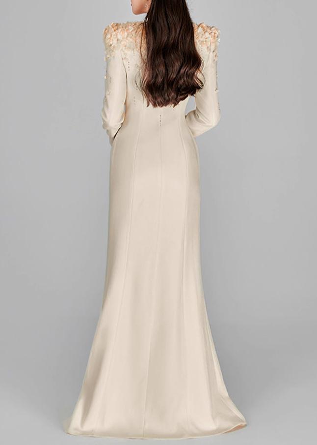 Jelia Long Sleeve Flower Maxi Dress