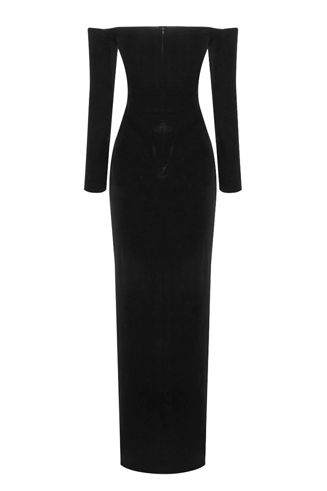 Kahlo Lace And Velvet Maxi Dress
