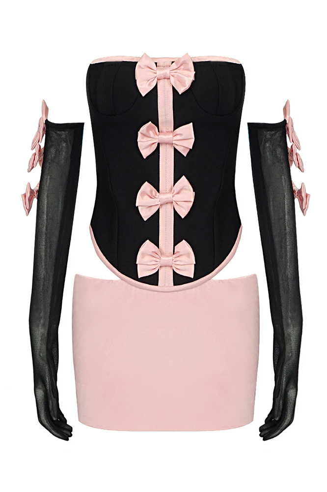 Bellina Satin Strapless Bandage Set