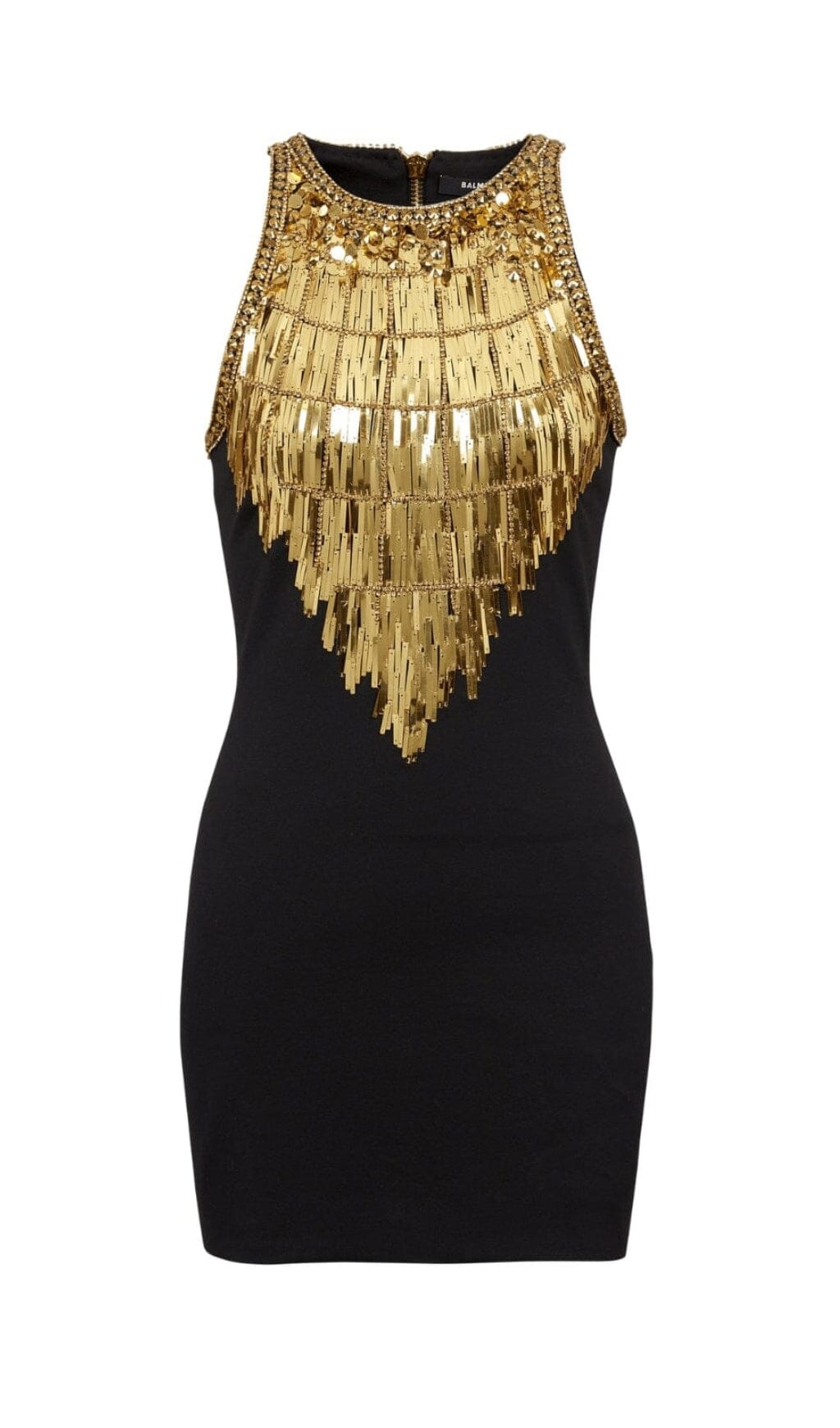 Cow Sequin Bandage Mini Dress In Black