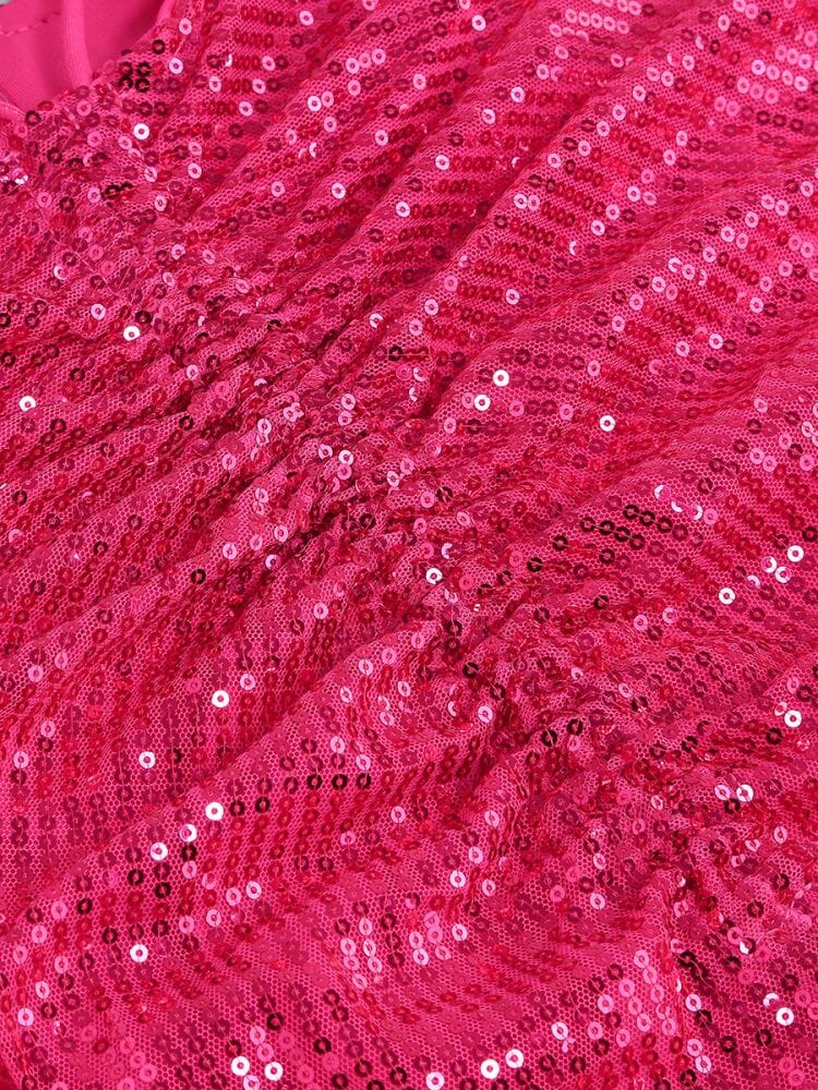 Clemma Sequin Cutout Suit In Pink