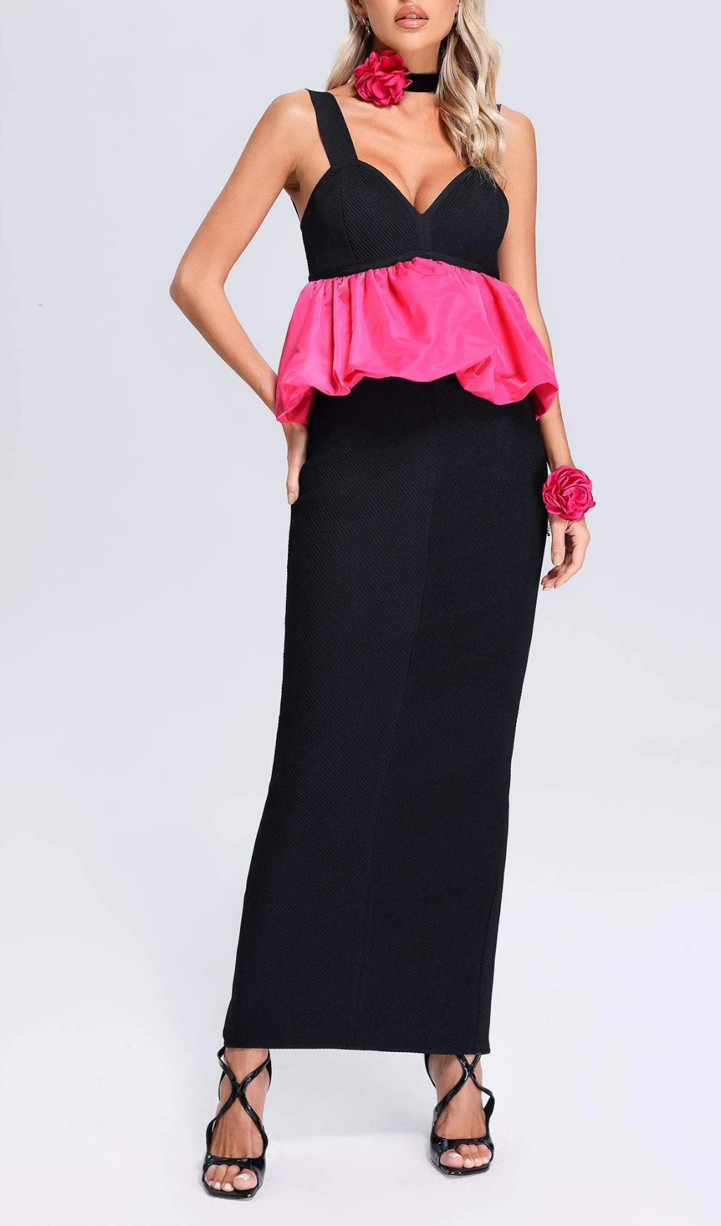 Else Halter Bandage Maxi Dress