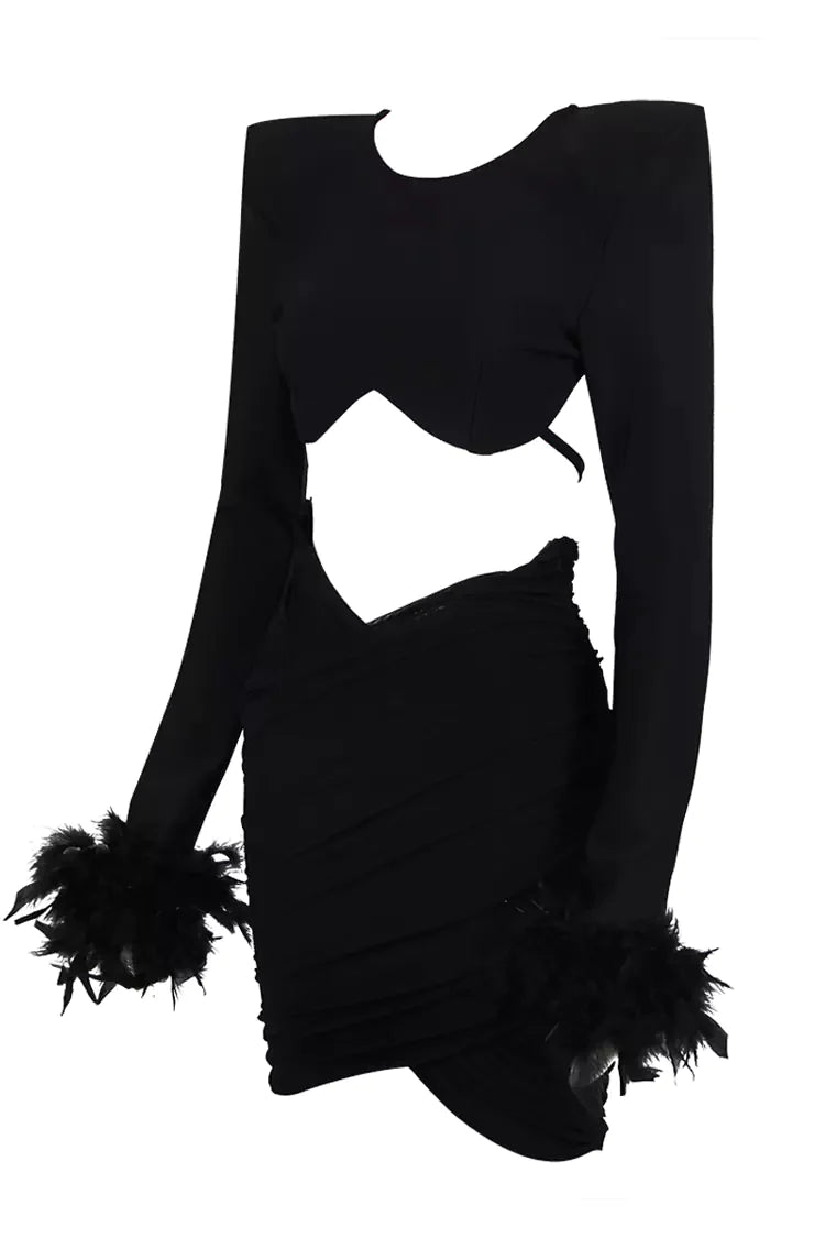 Meadow Black Feather Bandage Set