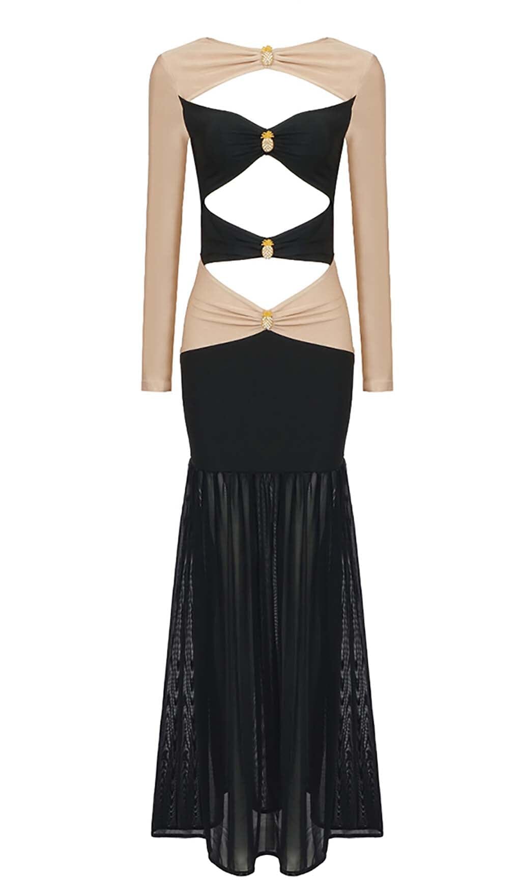 Braya Embellished Cutout Maxi Dress