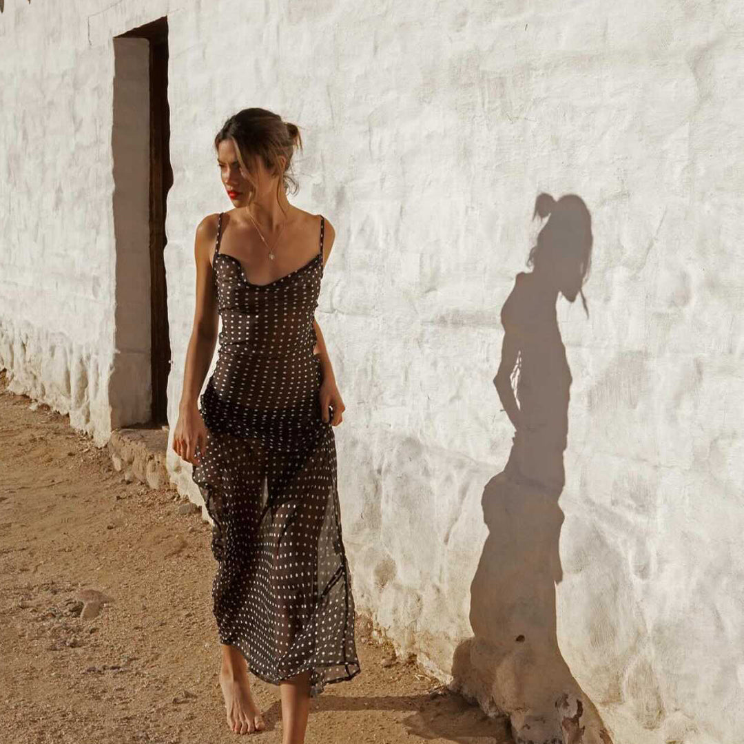 Chiyoko Mesh Maxi Dress