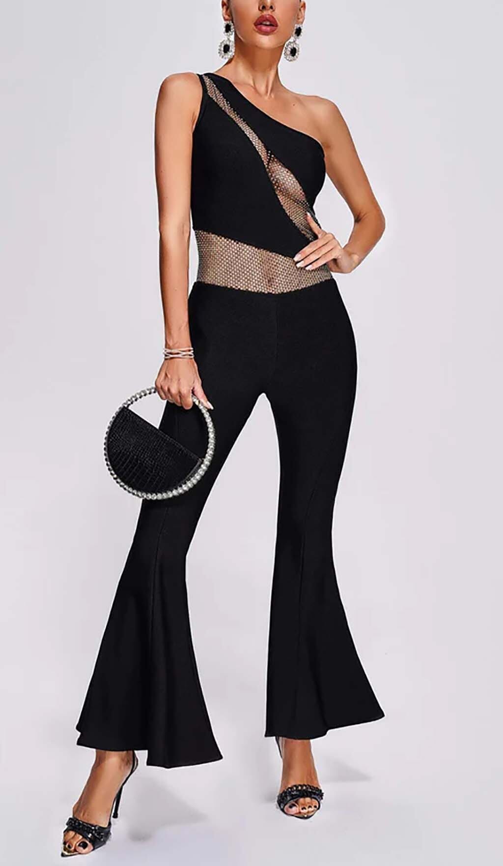 Flared leg jumpsuit online