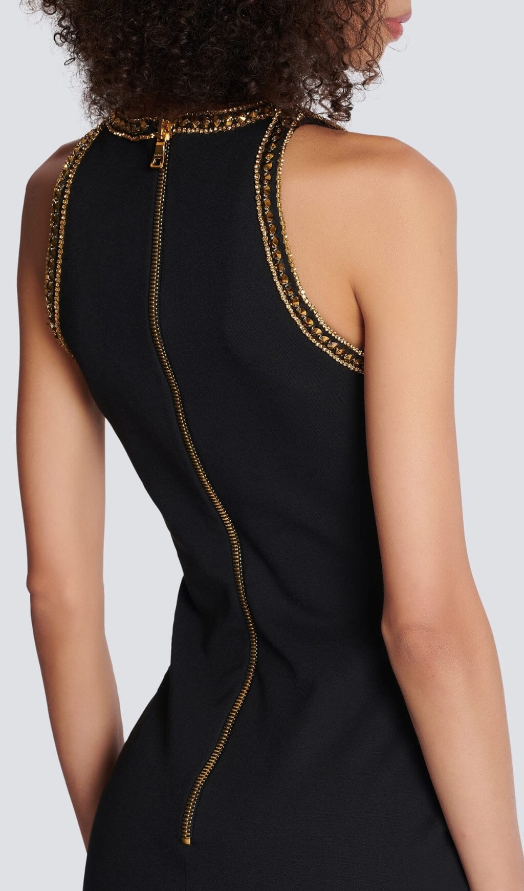 Cow Sequin Bandage Mini Dress In Black