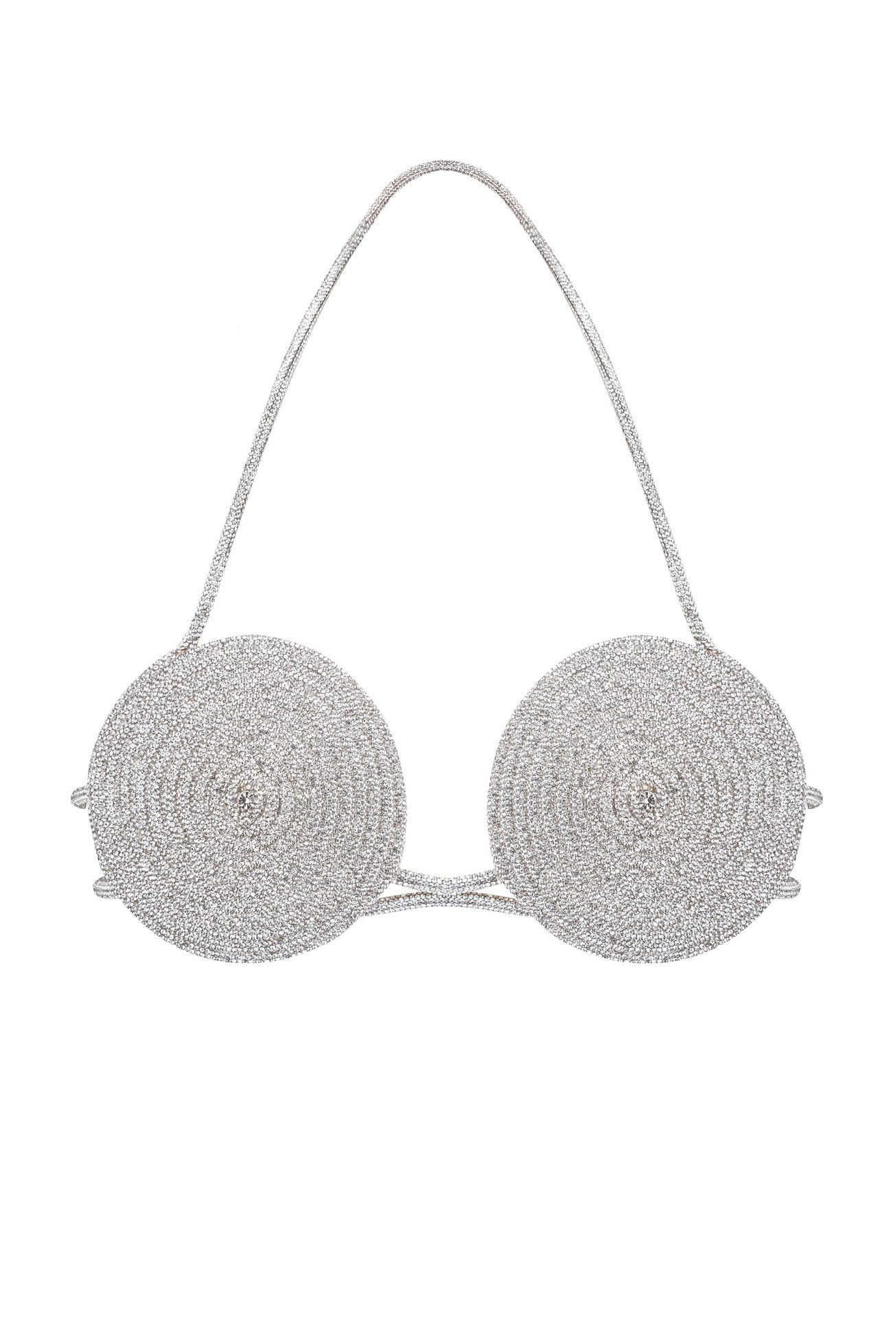Olga Spiral Crystal Bustier Top