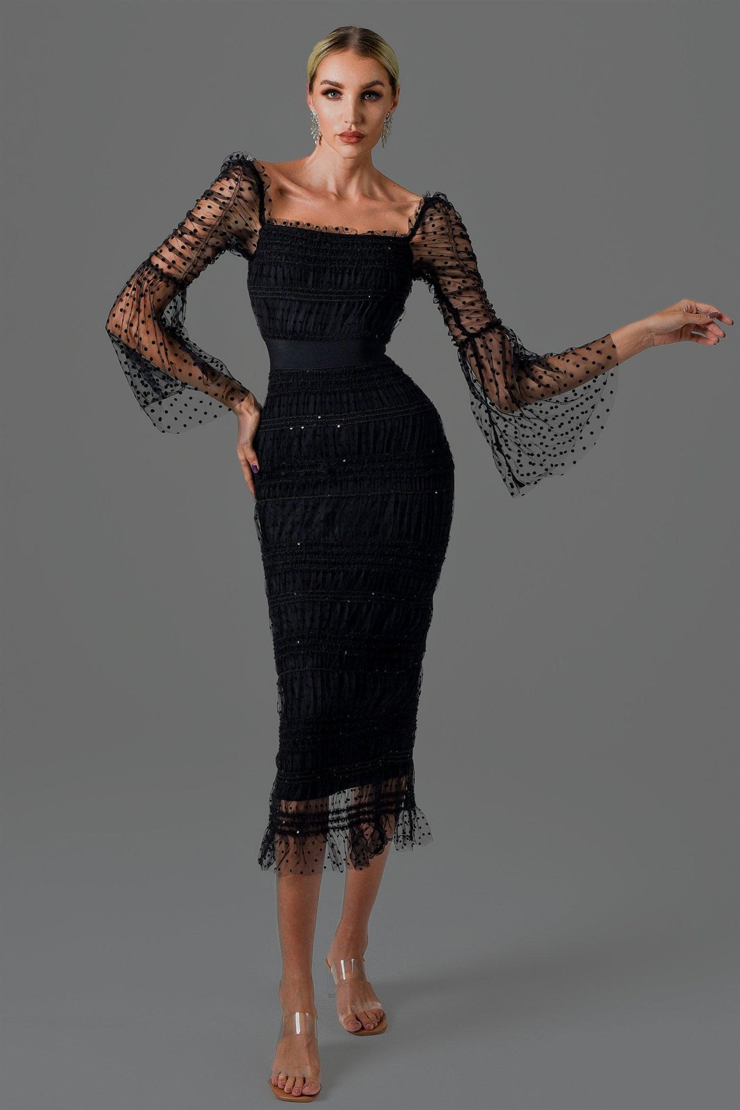 Sorel Mesh Midi Dress