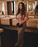 Cate Silver Diamond Maxi Dress