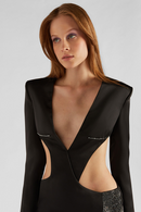 Gladys Cutout Rhinestone Maxi Dress