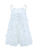 Manon Crystal-Embellished Floral Mini Dress