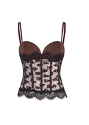 Raevyra Sequin Lace Corset Top