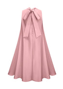 Theoline Sleeveless Floral-Applique Midi Dress In Pink