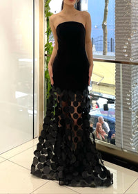 Benicio Strapless A Line Maxi Dress