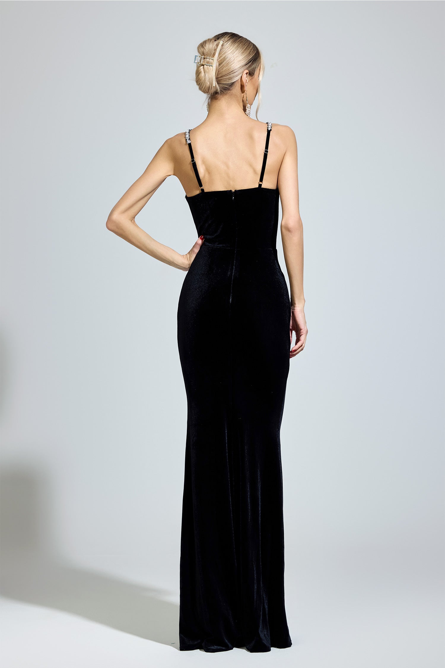 Fyrelion Black Backless  Bodycon Dress