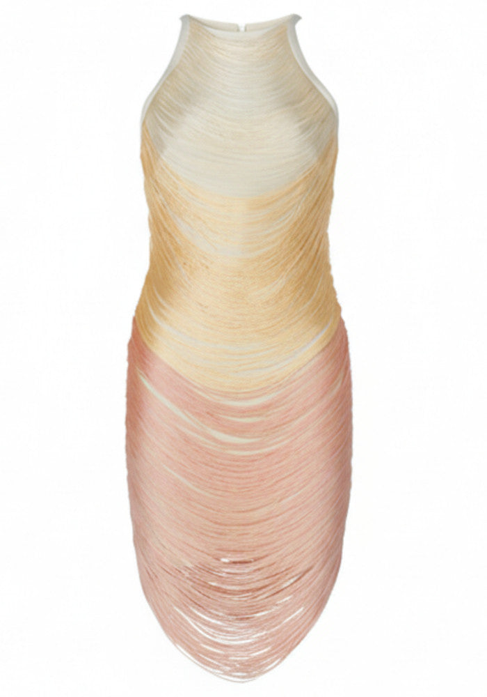 Basanti Tassel Detail Mini Dress