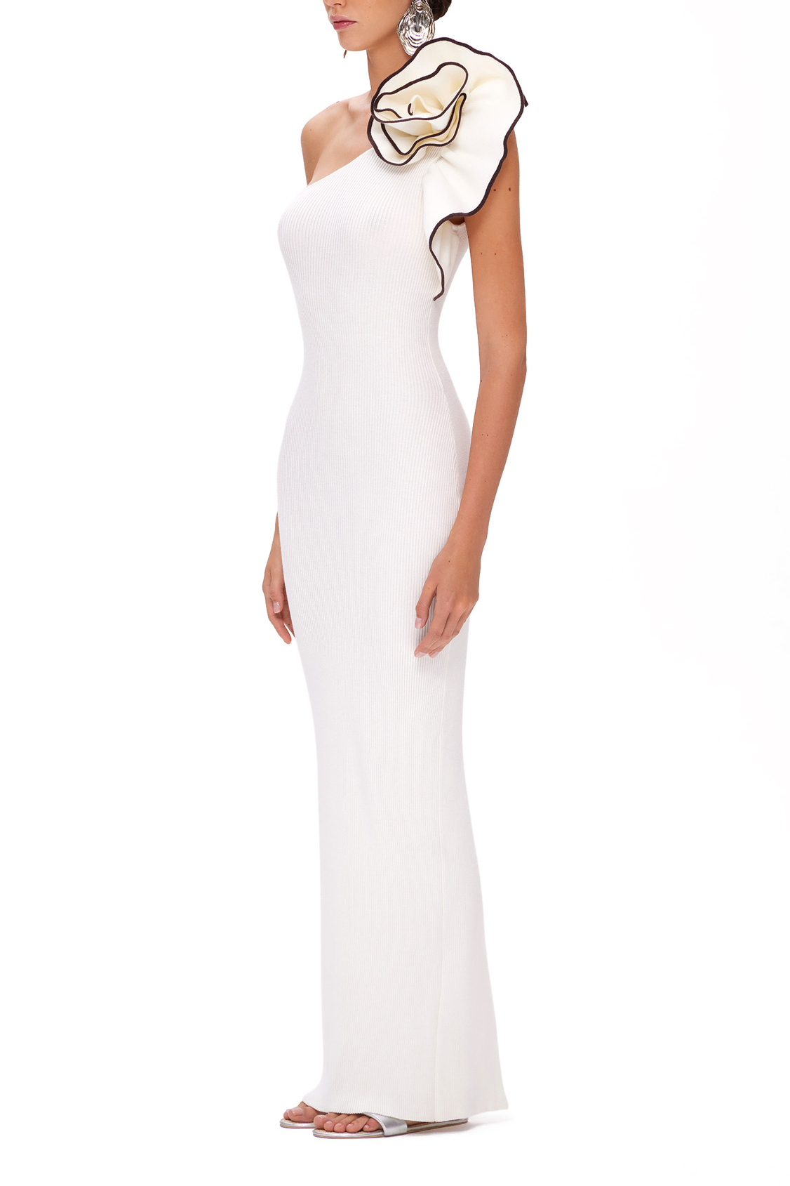 Kathy Knitted Shoulder Floral Maxi Dress