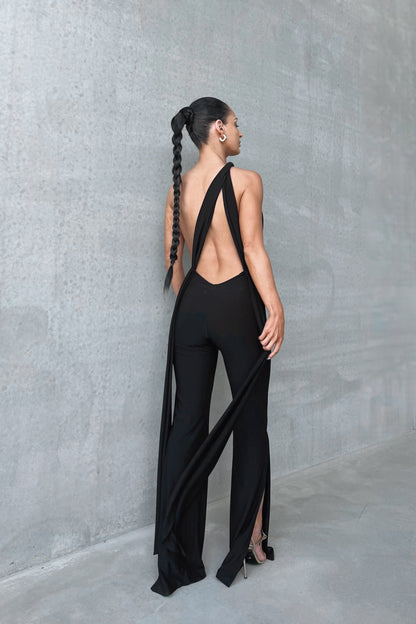 Nikki Multi-Way Jumpsuit In Black