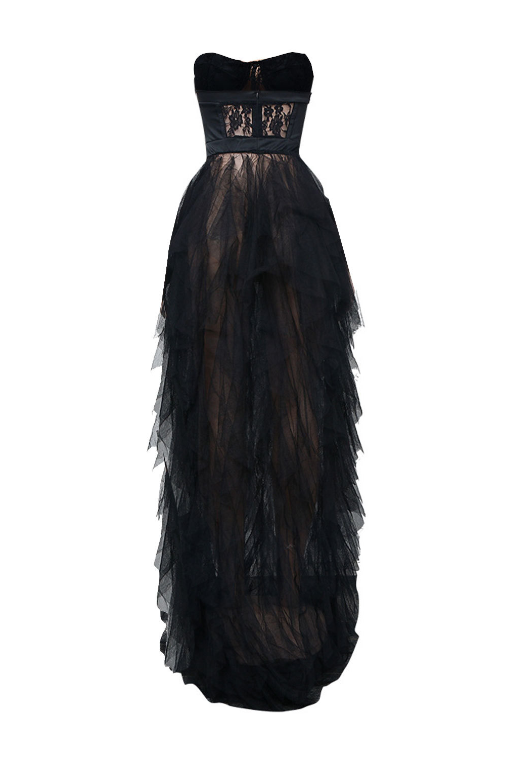 Tine Tulle Maxi Dress In Black