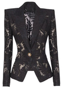 Leldrin Long Sleeve Lace Blazer
