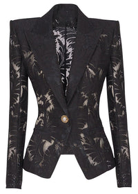 Leldrin Long Sleeve Lace Blazer