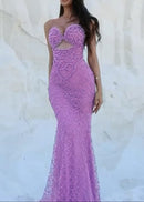 Alphine Embellished Maxi Dress In Magenta