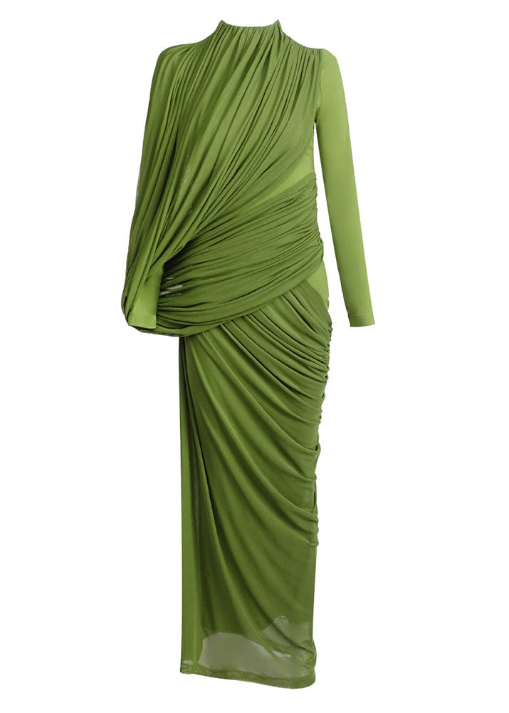 Loryxel Maxi Dress In Green Night Novas Loryxel Maxi Dress In Green Night Novas