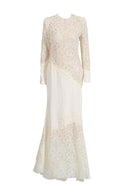 Mexelle Embroidered Maxi Dress In Beige