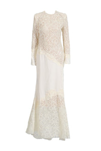 Mexelle Embroidered Maxi Dress In Beige