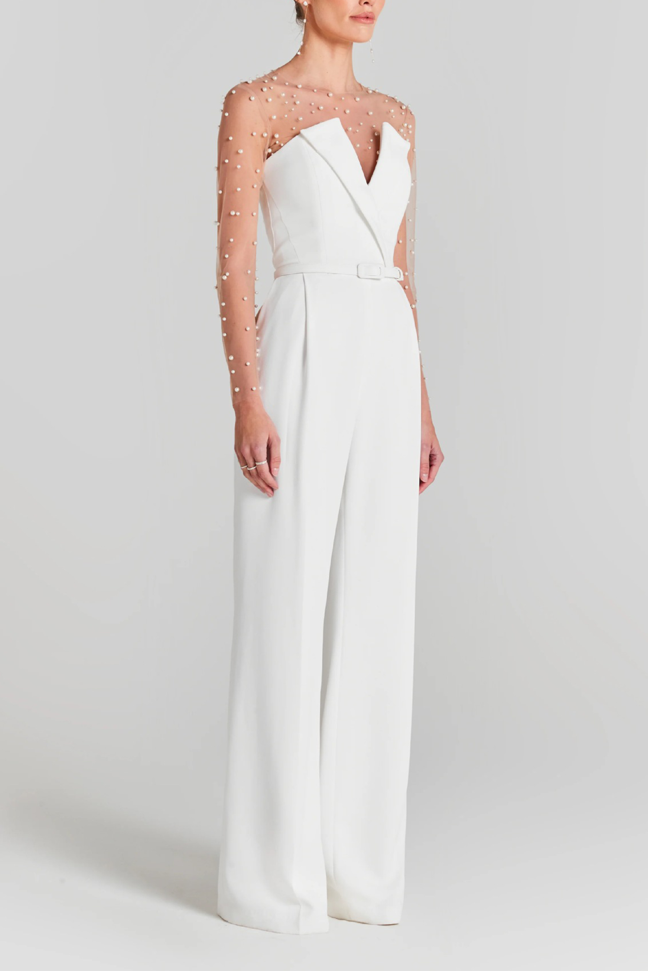 Paza Beaded Jumpsuit Two-Piece Set