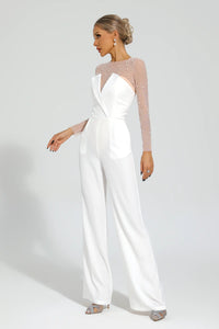 Paza Beaded Jumpsuit Two-Piece Set