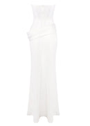 Linaeve Strapless Corset Maxi Two Piece Dress In White